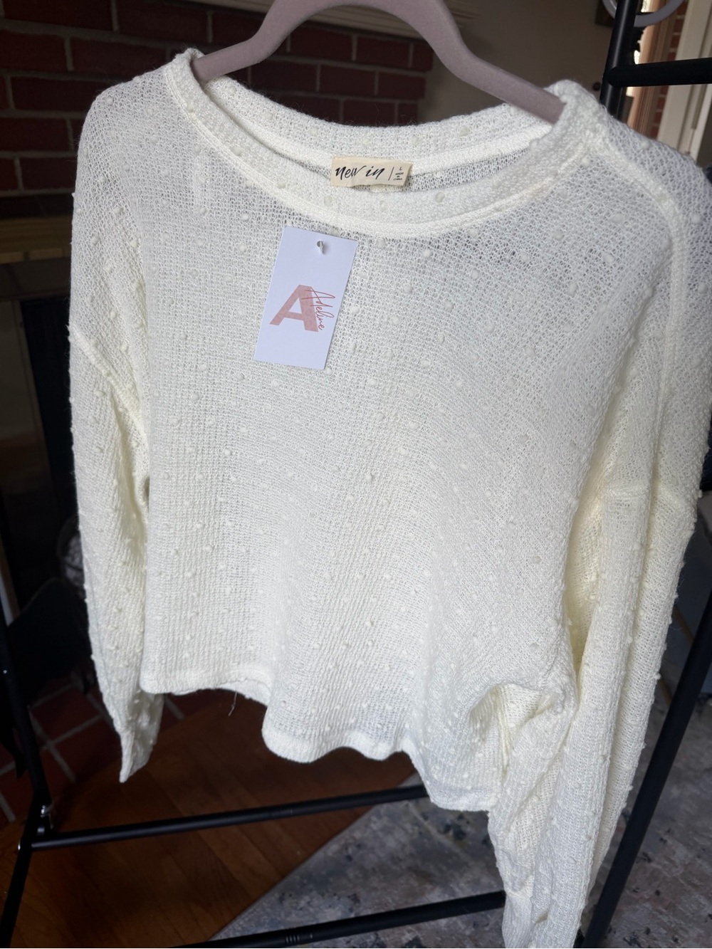 Women’s Cream Crewneck Sweater - New In